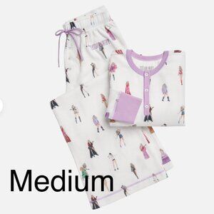 Taylor Swift The Eras Tour Waffle Knit Pajama Set Size Medium M
